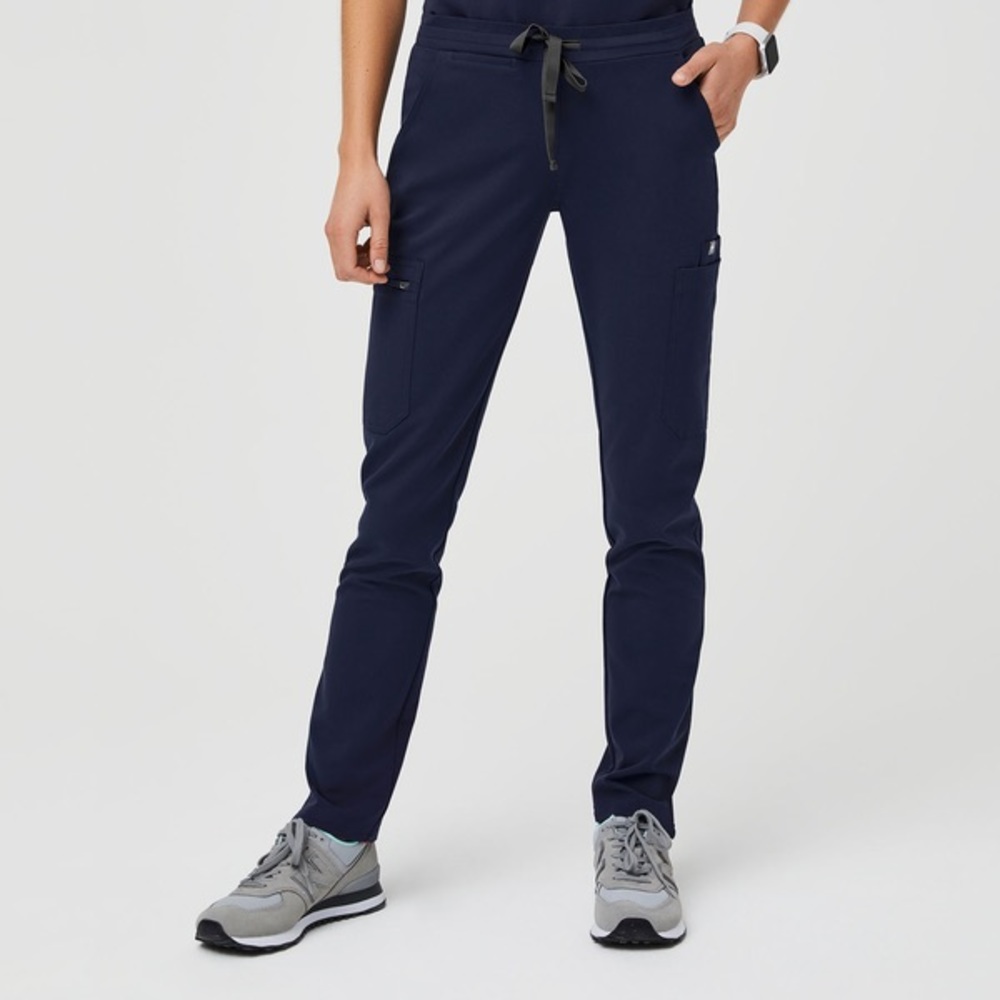 Wear Figs XS Navy Blue Yola Skinny Scrub Pants